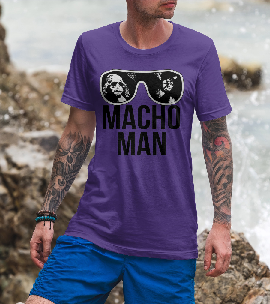 Macho Man Sunglasses T-Shirt