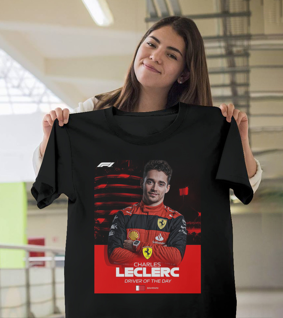 F1 Charles Leclerc Driver of the Day Bahrain T-Shirt