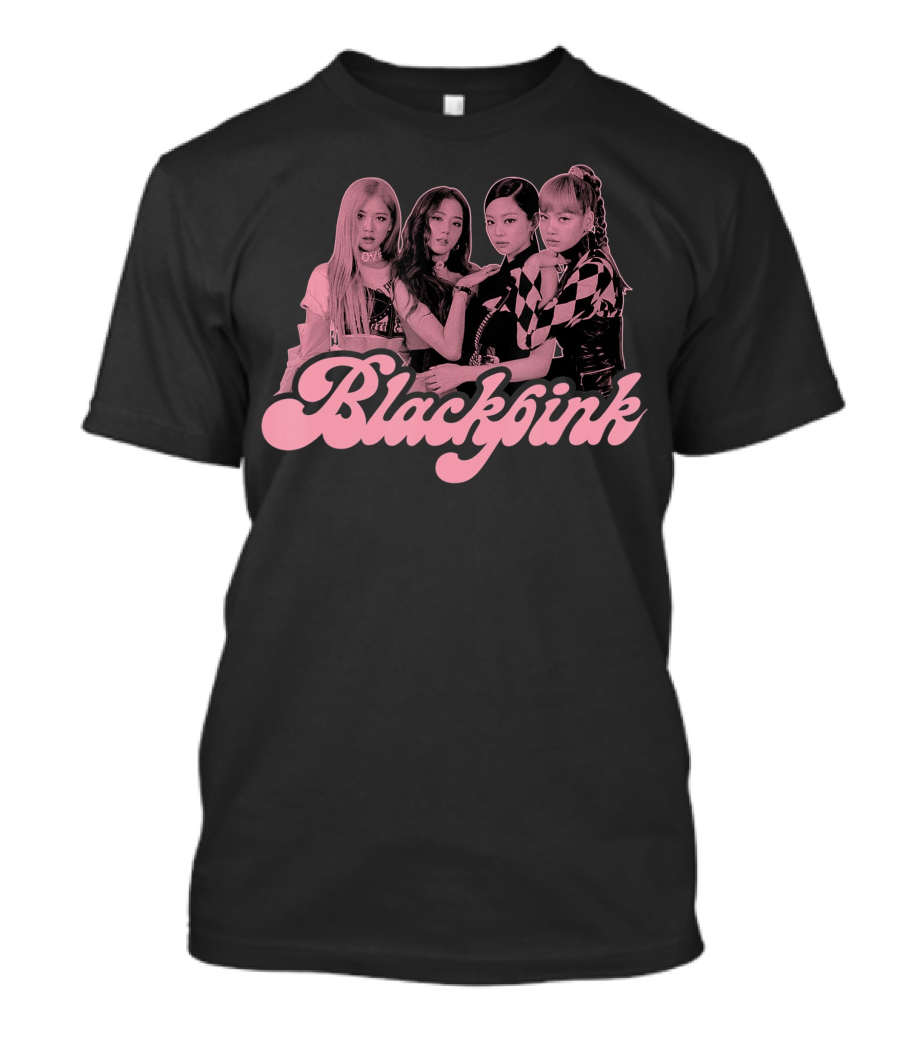 Blackpink Pink Aesthetic Group Photo T-Shirt