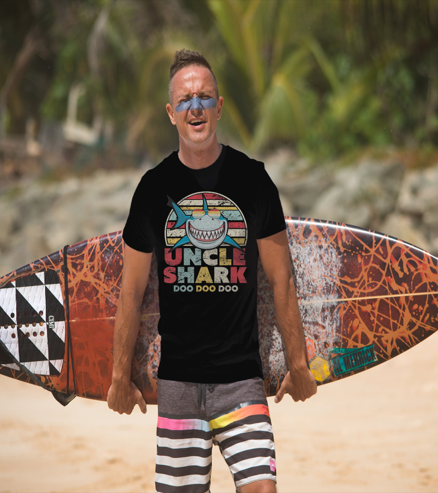 Uncle Shark Doo Doo Doo Vintage T-Shirt