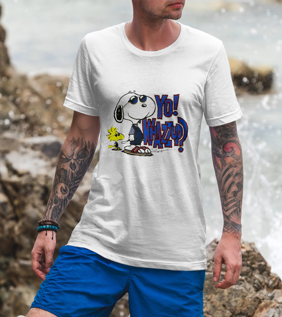 Yo Whazzup Snoopy Woodstock T-Shirt