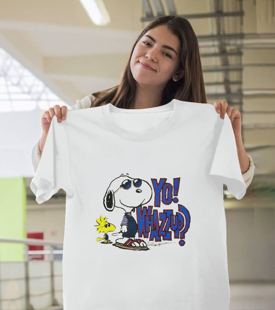 Yo Whazzup Snoopy Woodstock T-Shirt