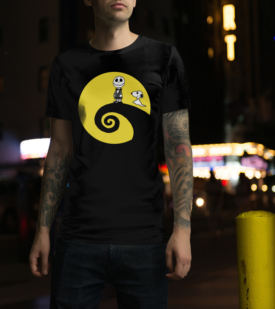 Jacksnop Nightmare Crossover With Dog On Spiral Hill T-Shirt