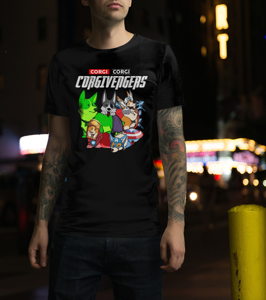 Corgi Corgi Corgivengers Dc1 T-Shirt