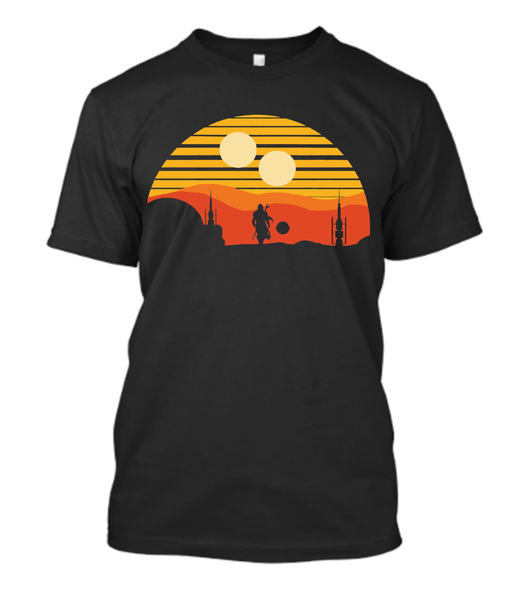Only Today Two Suns Desert Warrior Scene T-Shirt