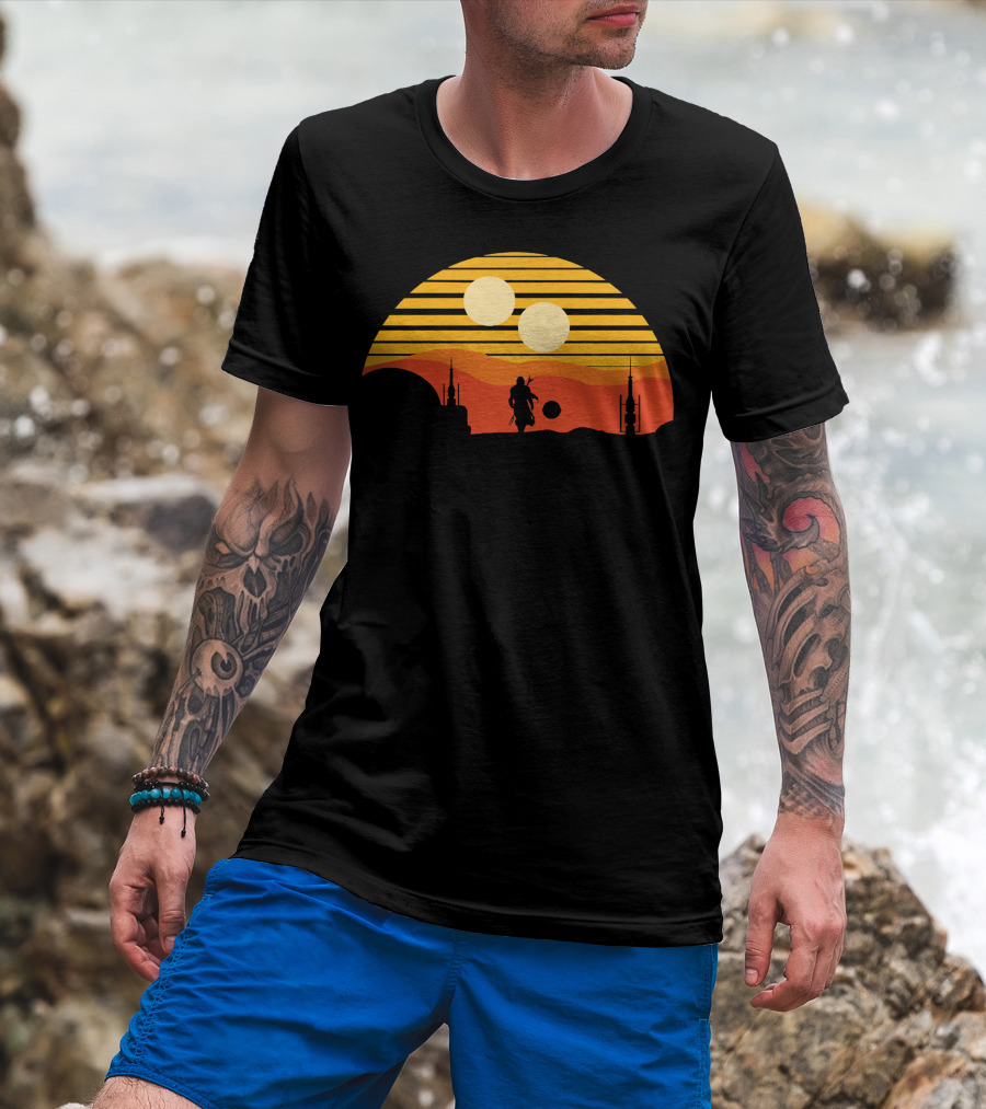Only Today Two Suns Desert Warrior Scene T-Shirt