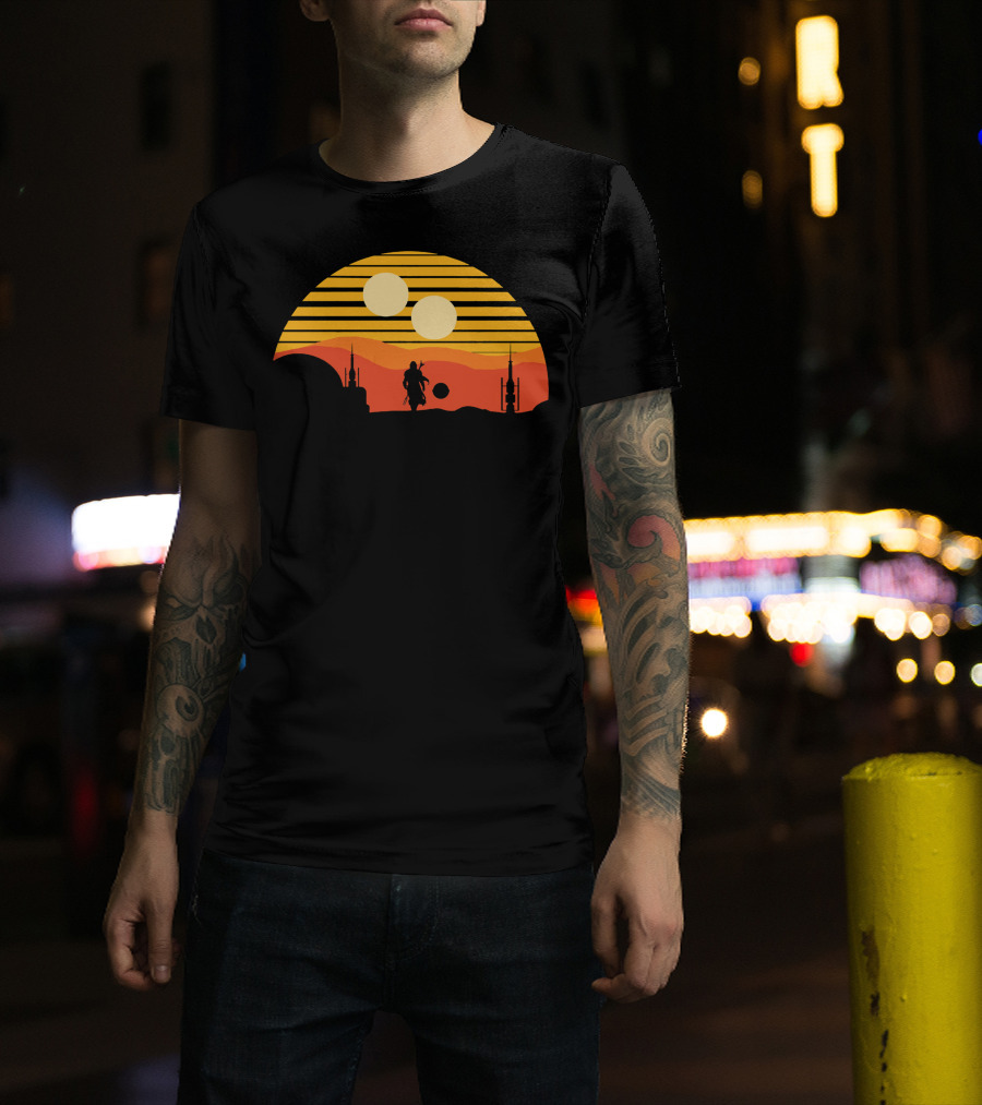 Only Today Two Suns Desert Warrior Scene T-Shirt