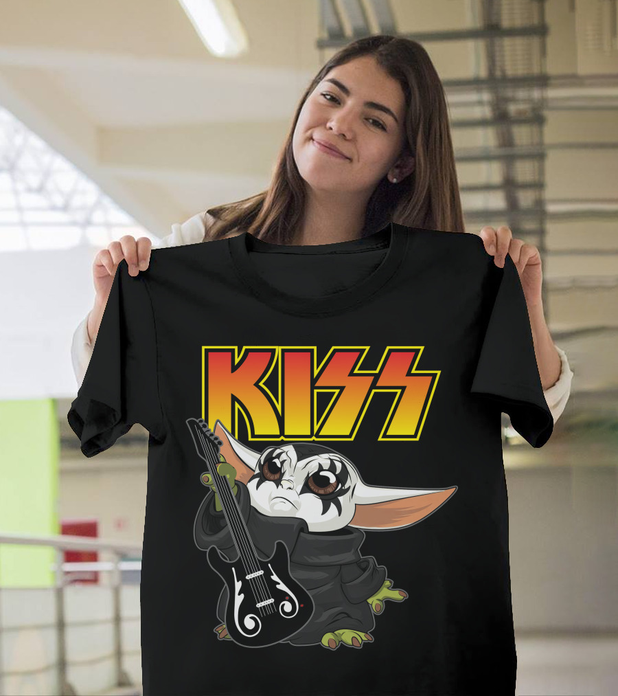 Kiss Grogu Playing Guitar Only Today T-Shirt