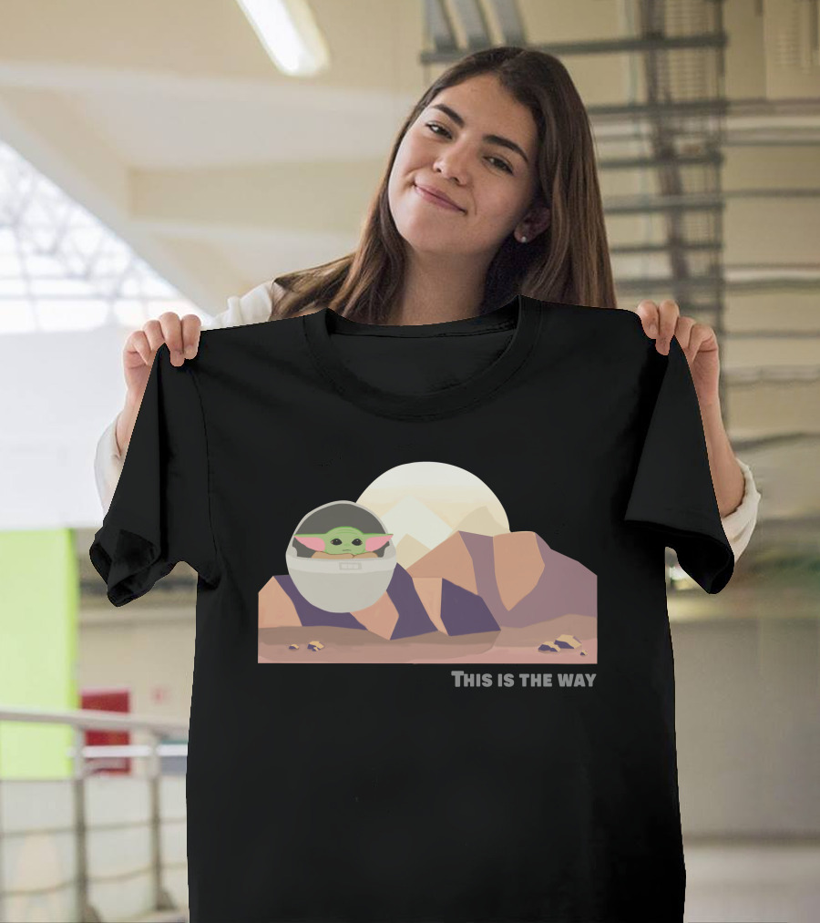 This Is The Way Only Today Baby Alien Desert Scene T-Shirt