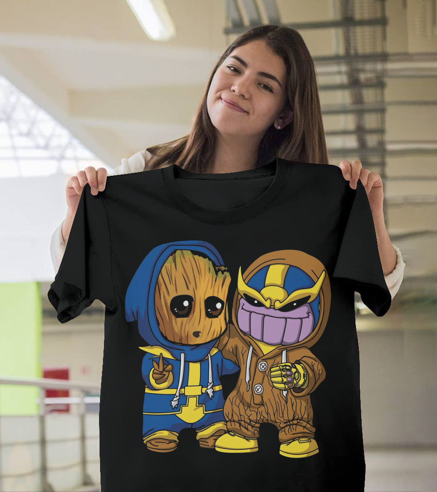Only Today Groot And Thanos Hoodie Duo T-Shirt