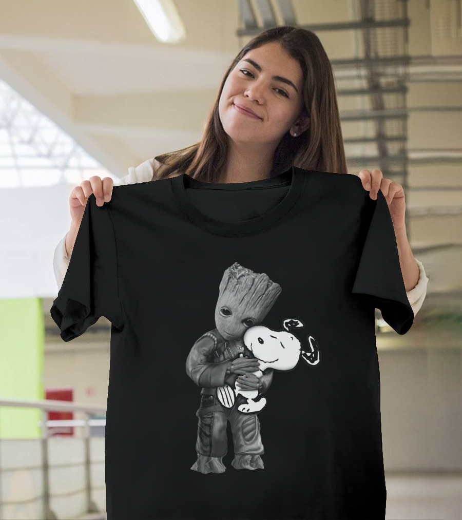 Groot Hugging Snoopy Only Today T-Shirt