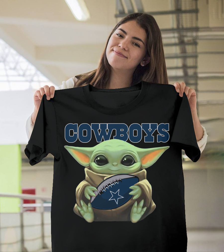 Cowboys 16 Yoda Star Wars Football T-Shirt
