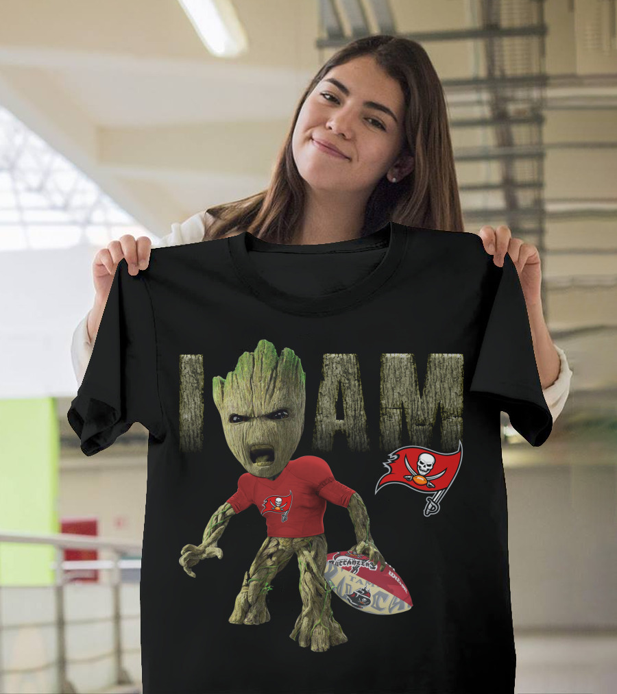 I Am Buccaneers Football Groot T-Shirt