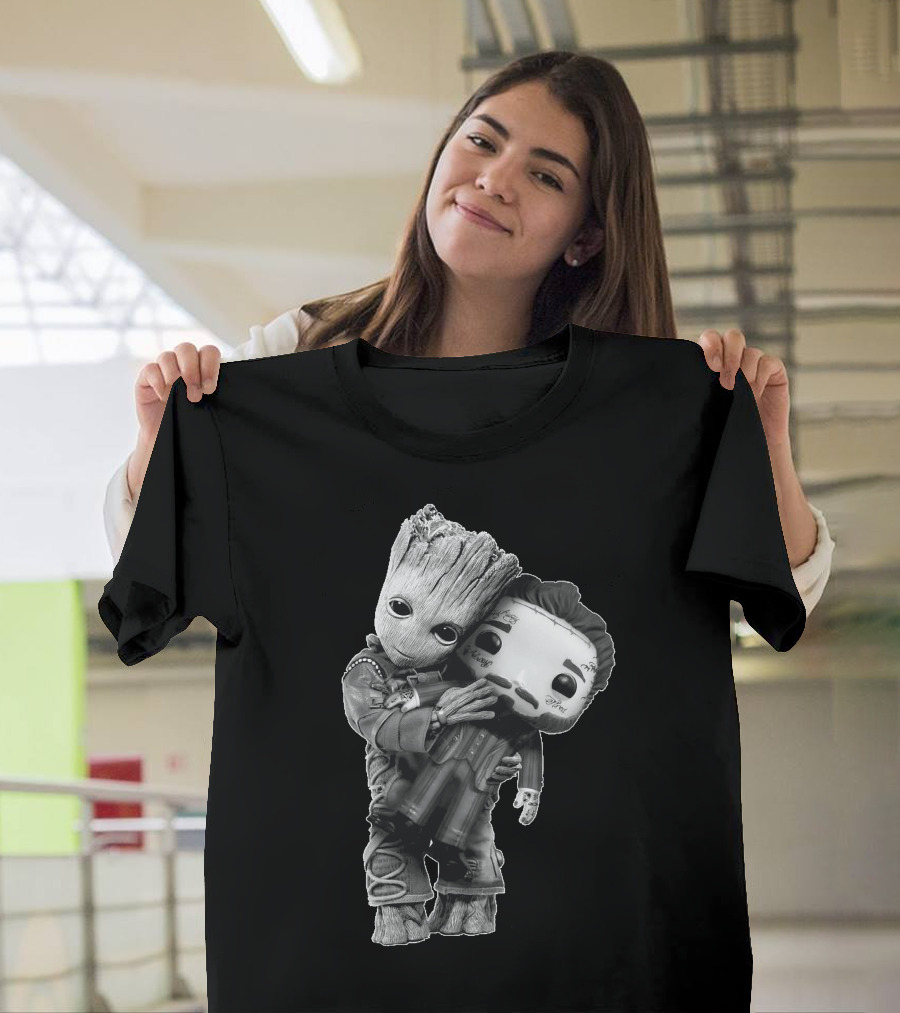 Baby Groot Hugging Funko Pop Doll T-Shirt