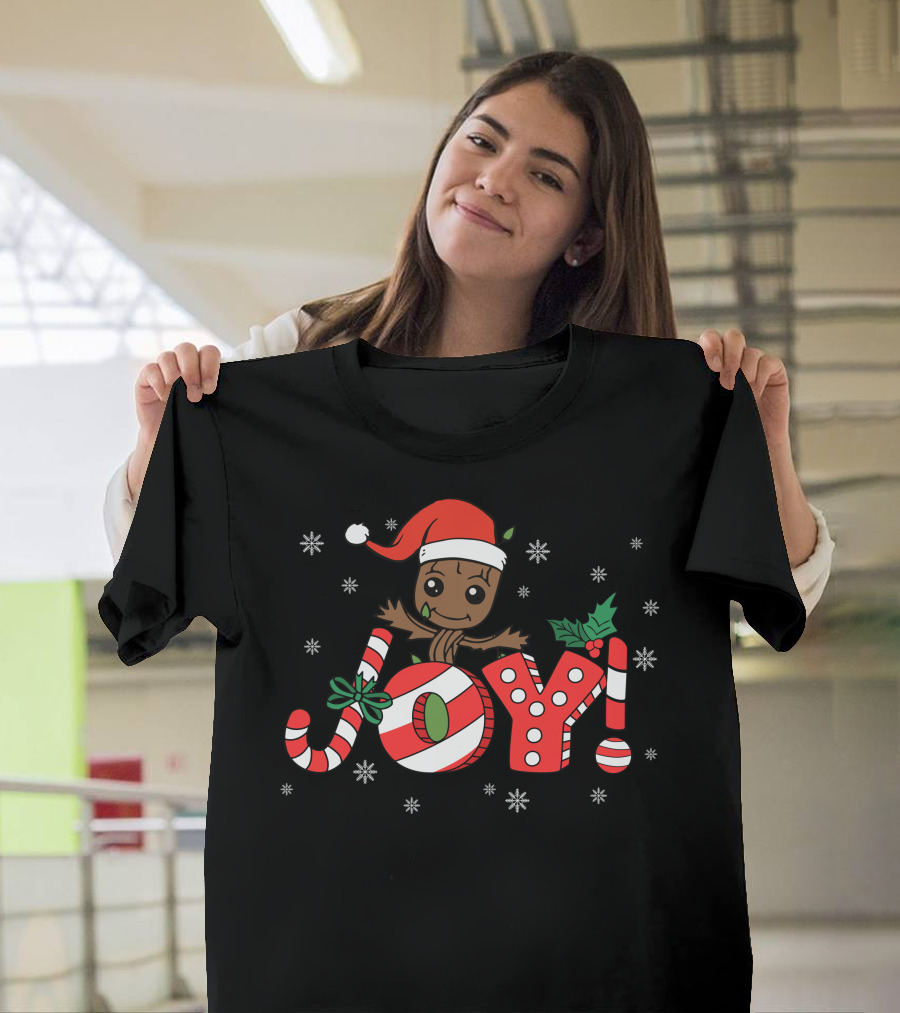 Christmas Groot Joy Snowflakes T-Shirt