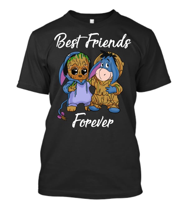 Best Friends Forever Groot Eeyore Crossover T-Shirt