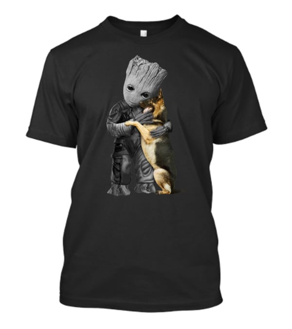 Groot Hugging German Shepherd T-Shirt