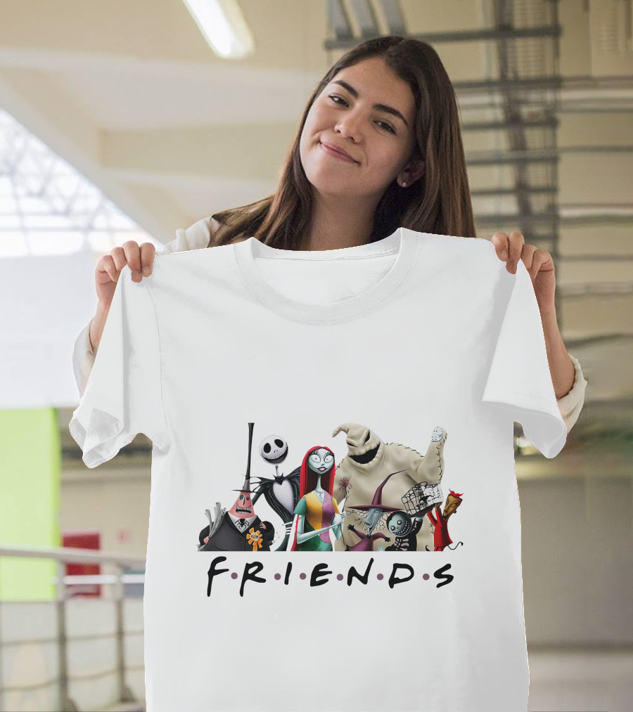 Friends Nightmare Before Christmas Characters ZN746 T-Shirt
