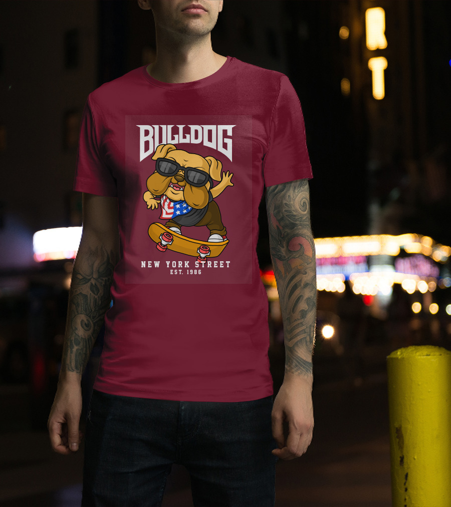 Bulldog New York Street Est. 1986 T-Shirt