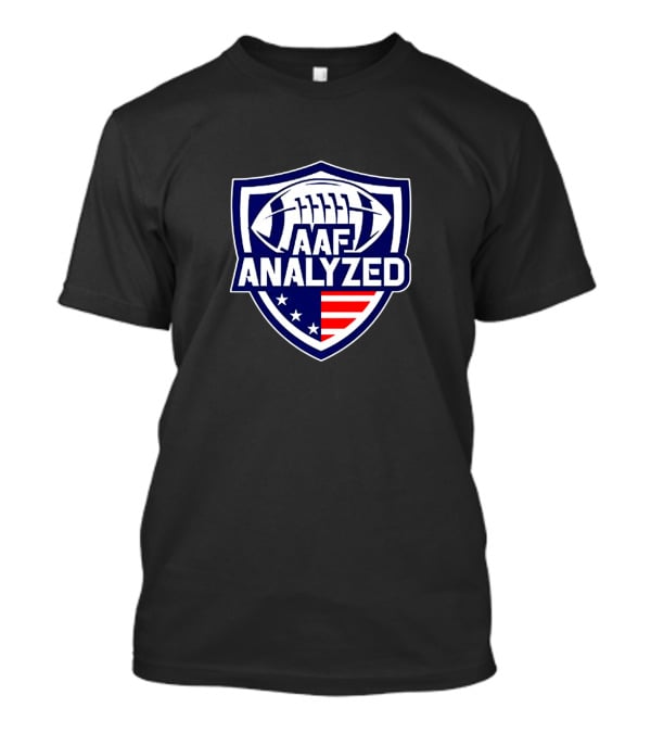 Aaf Analyzed American Football Shield Stars Stripes T-Shirt