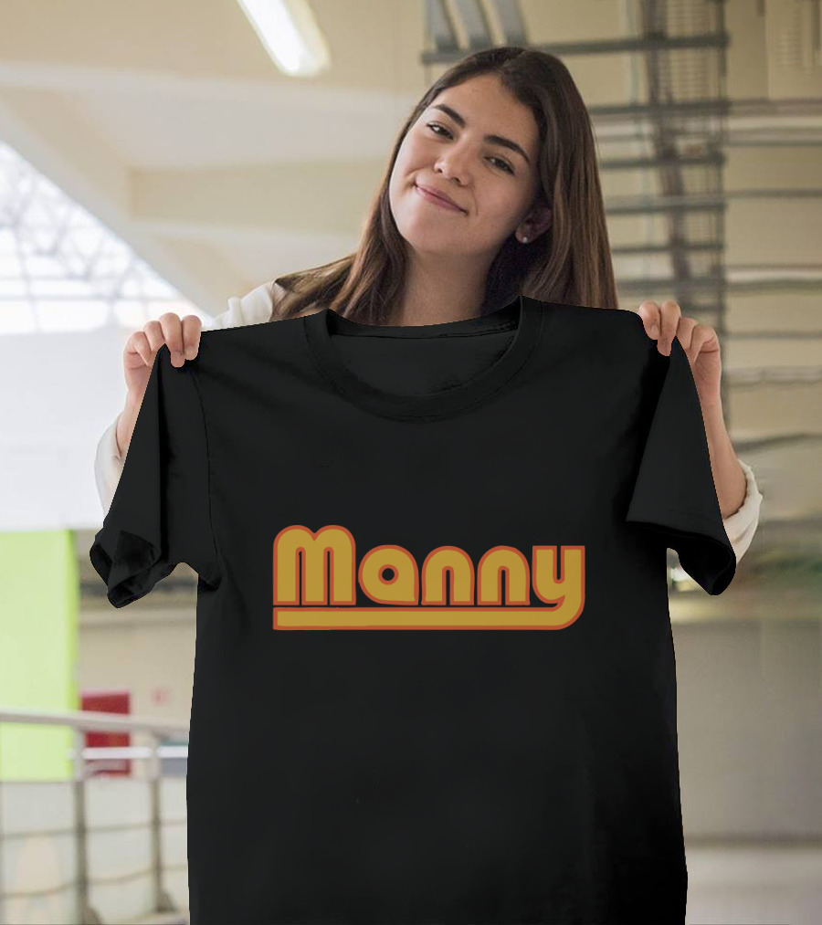 Manny Machado Fans Retro Style Manny Text T-Shirt