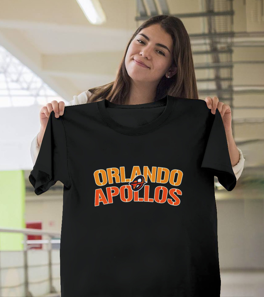 Orlando Apollos Football Team Logo With Iconic Helmet T-Shirt