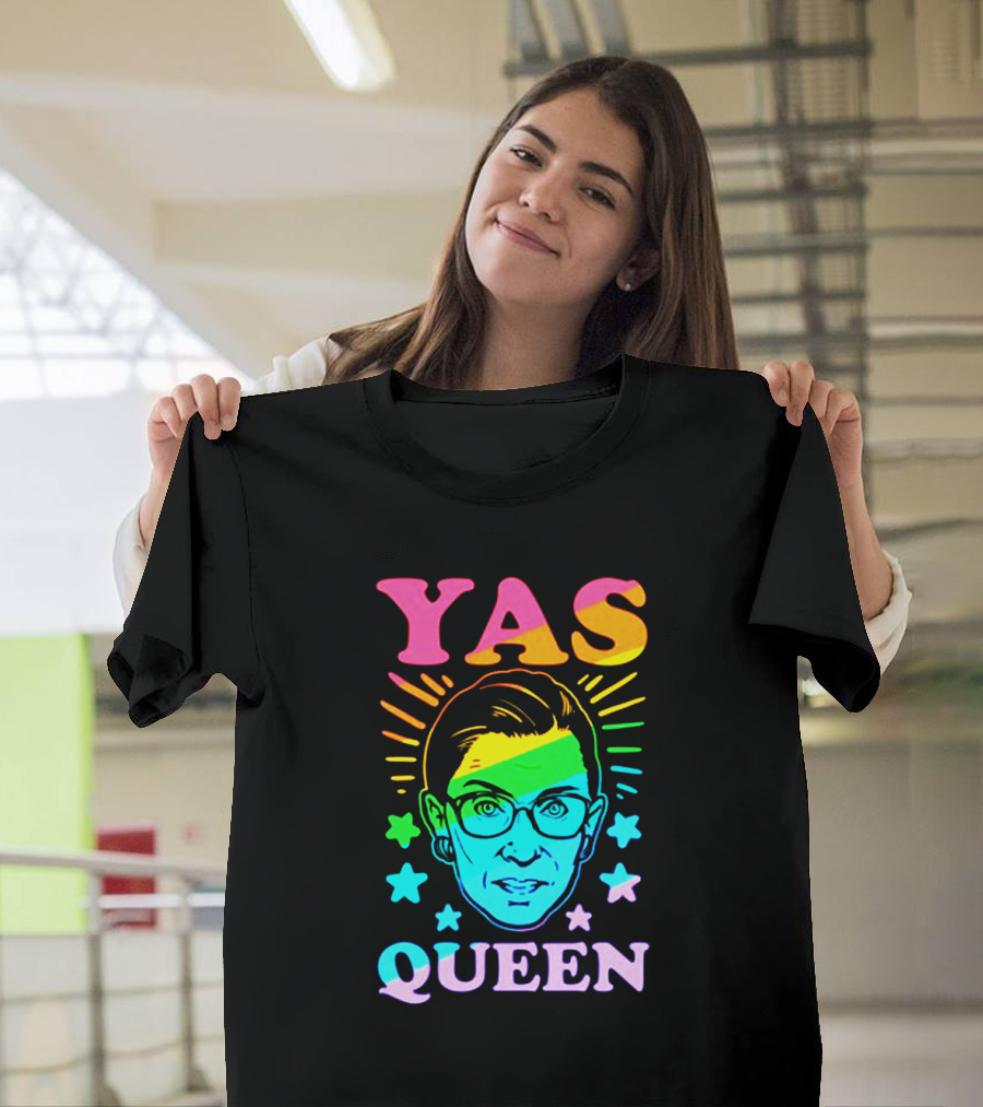 Yas Queen Rbg Rainbow Stars T-Shirt