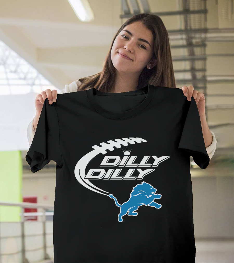 Detroit Lions Dilly Dilly Bud Light Football Lions T-Shirt