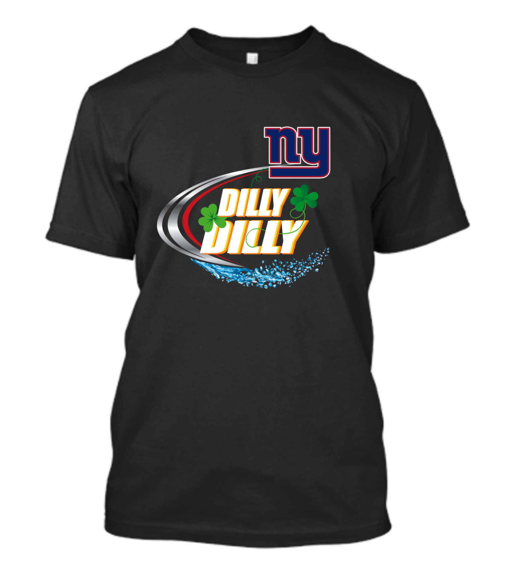 Ny Dilly Dilly New York Giants Shamrock Splash T-Shirt