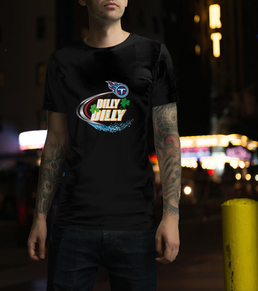 Dilly Dilly Tennessee Titans Football Clover Splash T-Shirt