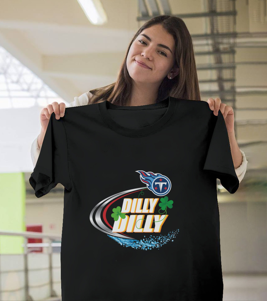 Dilly Dilly Tennessee Titans Football Clover Splash T-Shirt