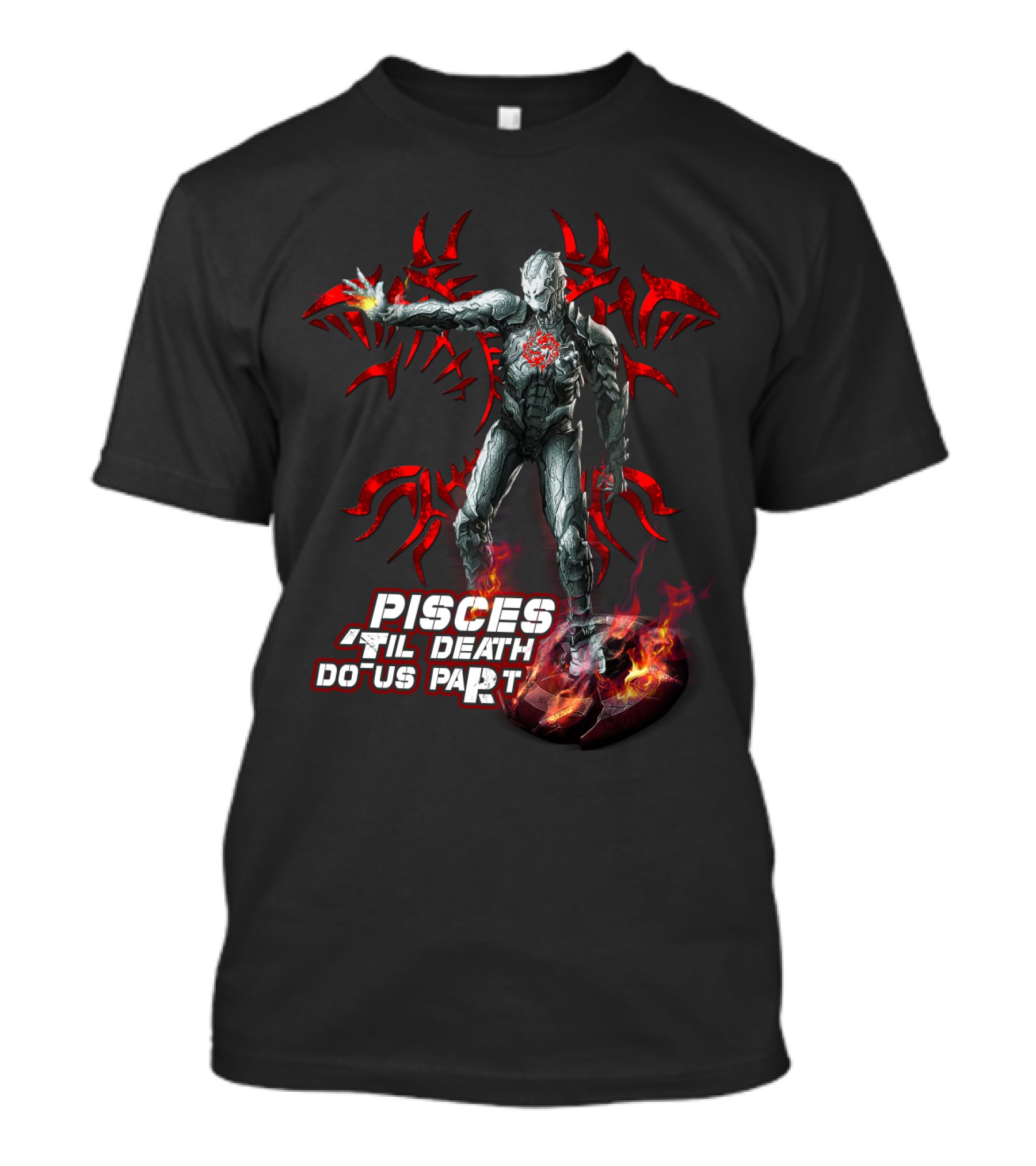 Pisces Til Death Do Us Part Ironman Marvel Fans Heroic Flame T-Shirt