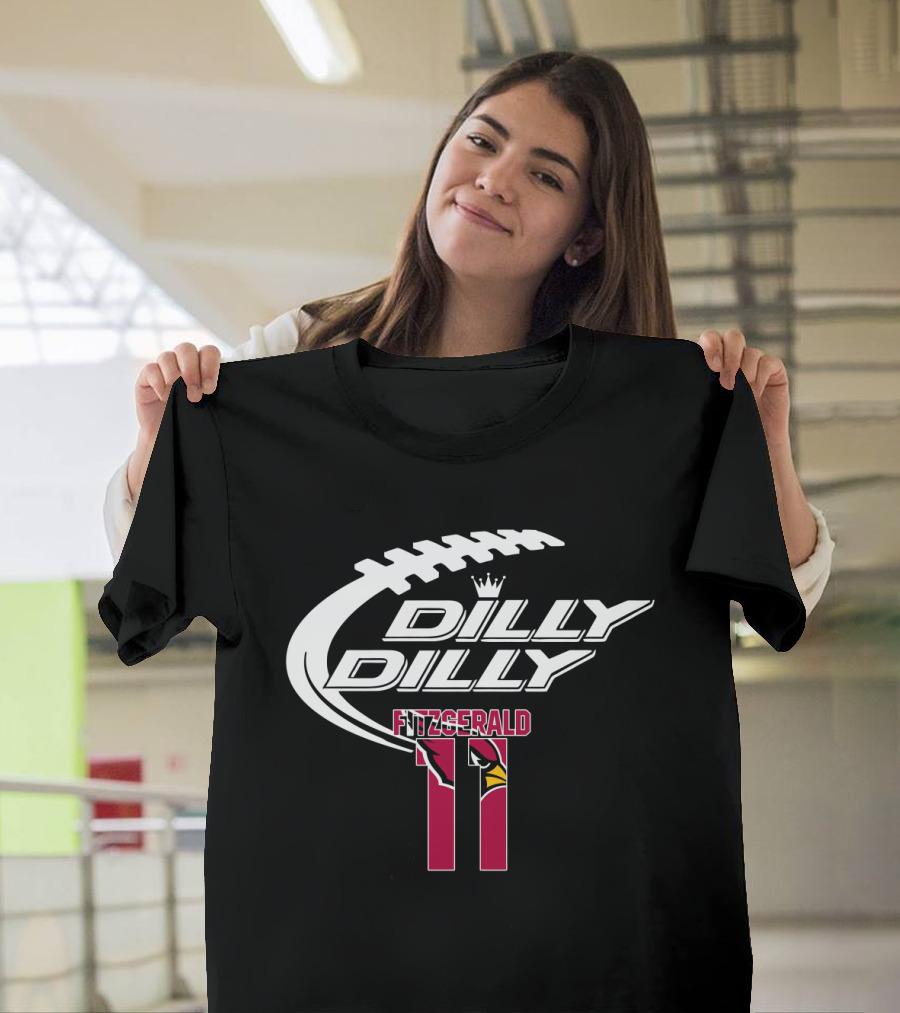 Arizona Cardinals Fitzgerald 11 Dilly Dilly Football T-Shirt