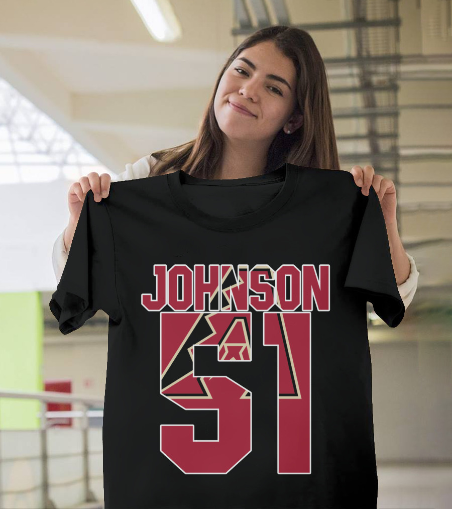 Arizona Diamondbacks Johnson 51 Iconic Baseball Jersey T-Shirt