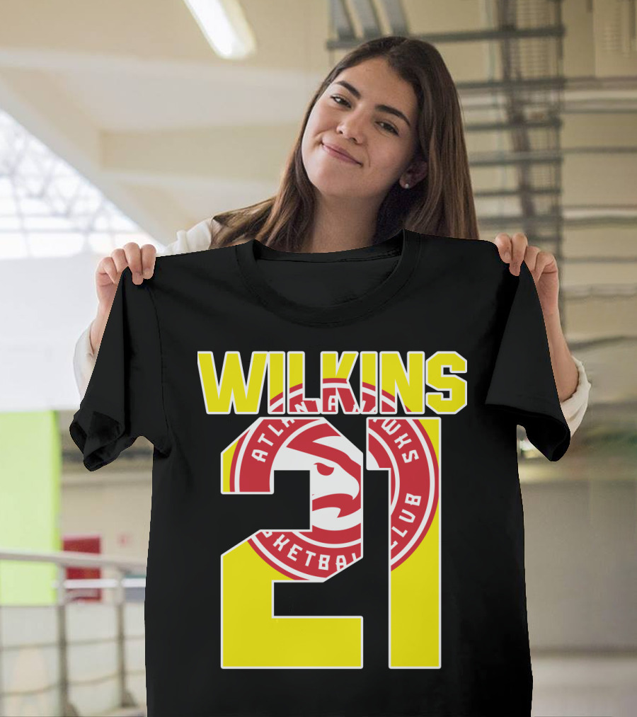 Atlanta Hawks Dominique Wilkins 21 Basketball T-Shirt