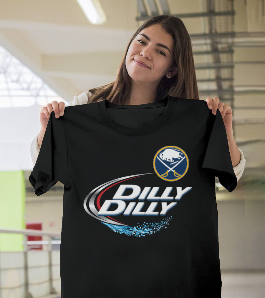 Buffalo Sabres Dilly Dilly Slogan with Iconic Hockey T-Shirt