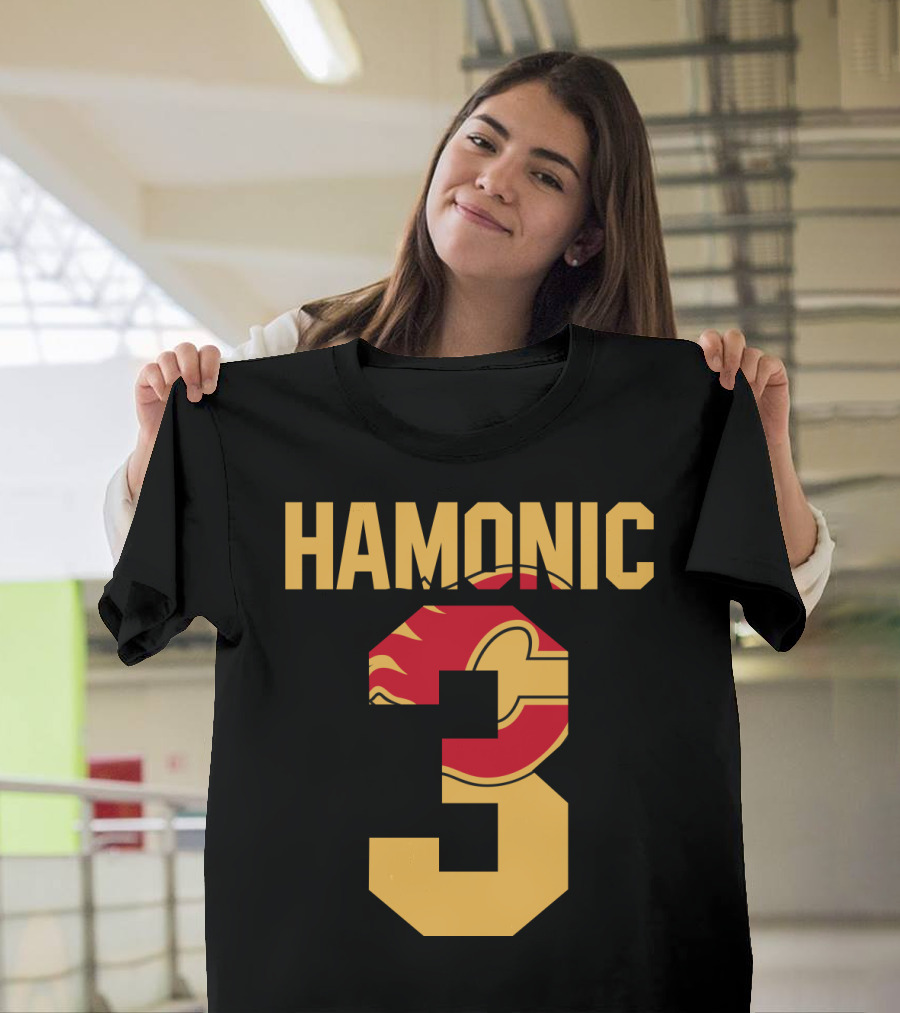 Calgary Flames Hamonic Number 3 NHL Fans Hockey T-Shirt