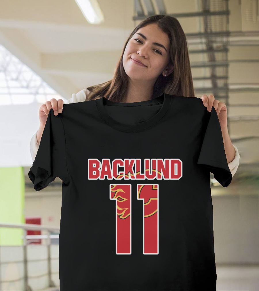 Backlund 11 Calgary Flames Mikael NHL Hockey T-Shirt