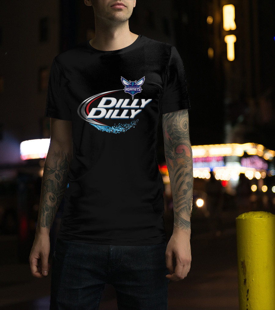Charlotte Hornets Dilly Dilly Fan Logo Splash T-Shirt