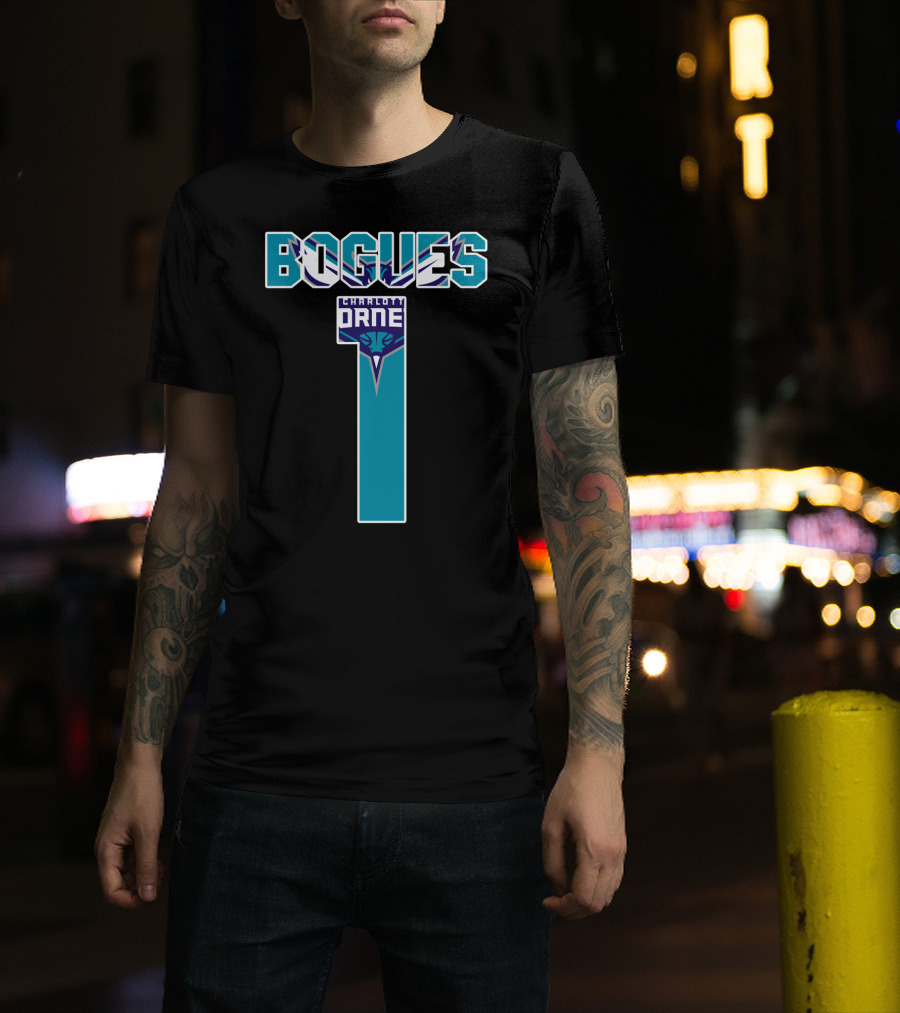 Bogues Number One Charlotte Hornets T-Shirt