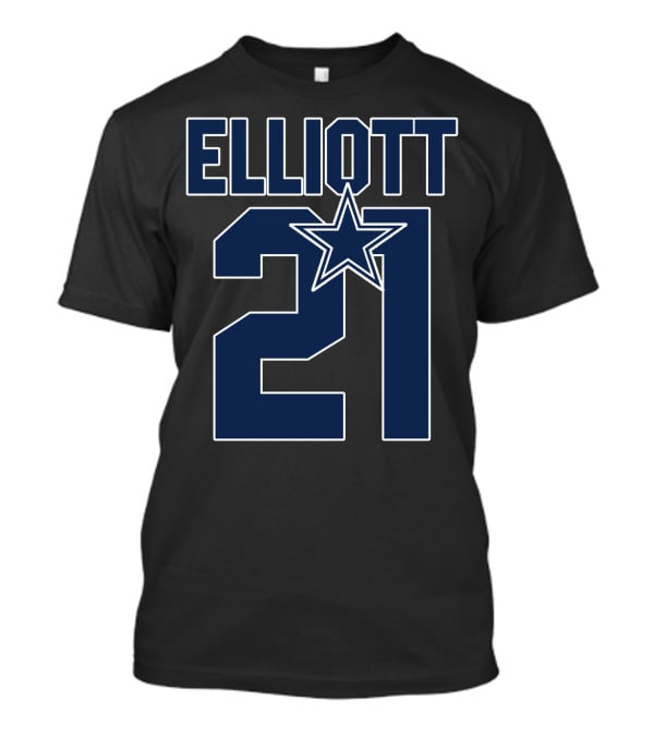 Ezekiel Elliott 21 Dallas Cowboys Star T-Shirt