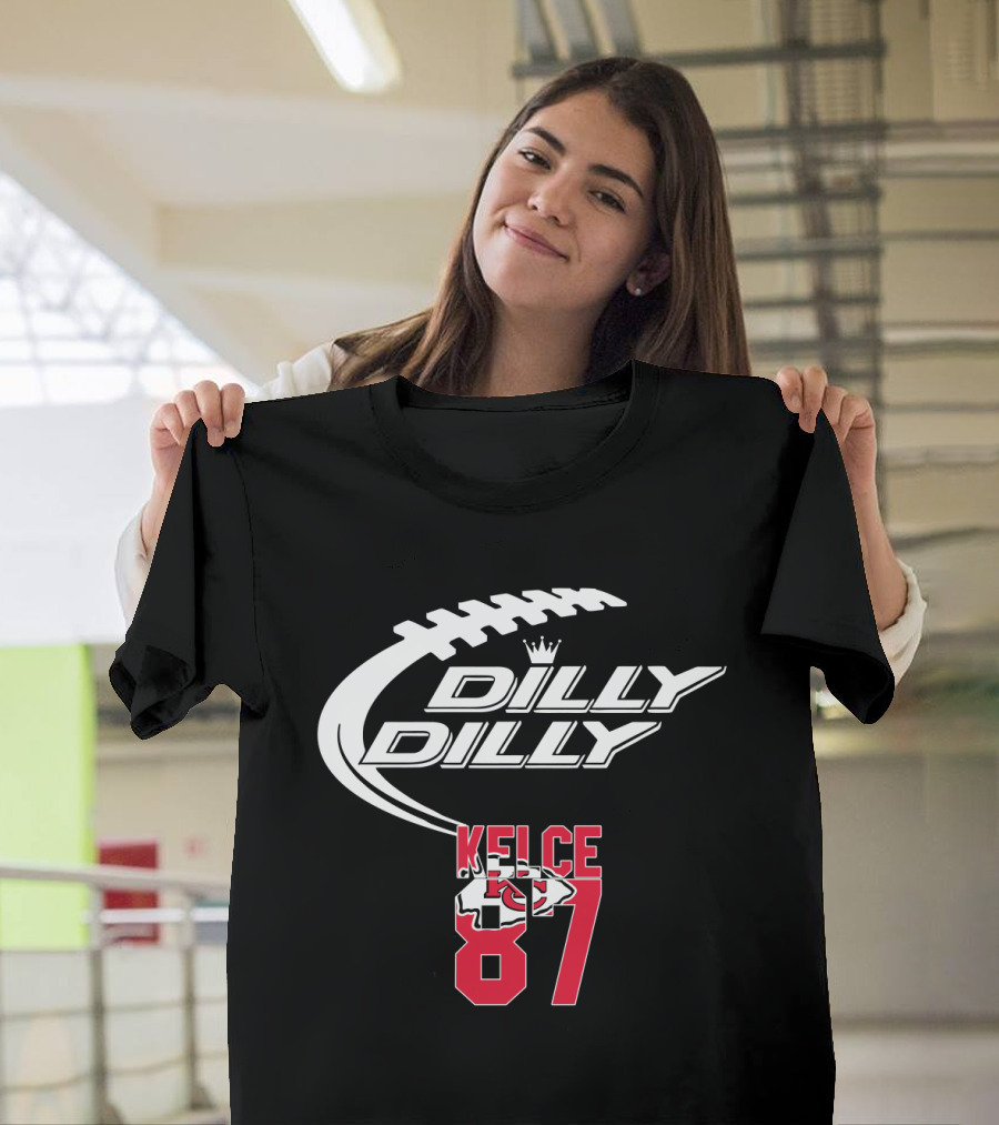 Kansas City Chiefs Kelce 87 Dilly Dilly Football T-Shirt