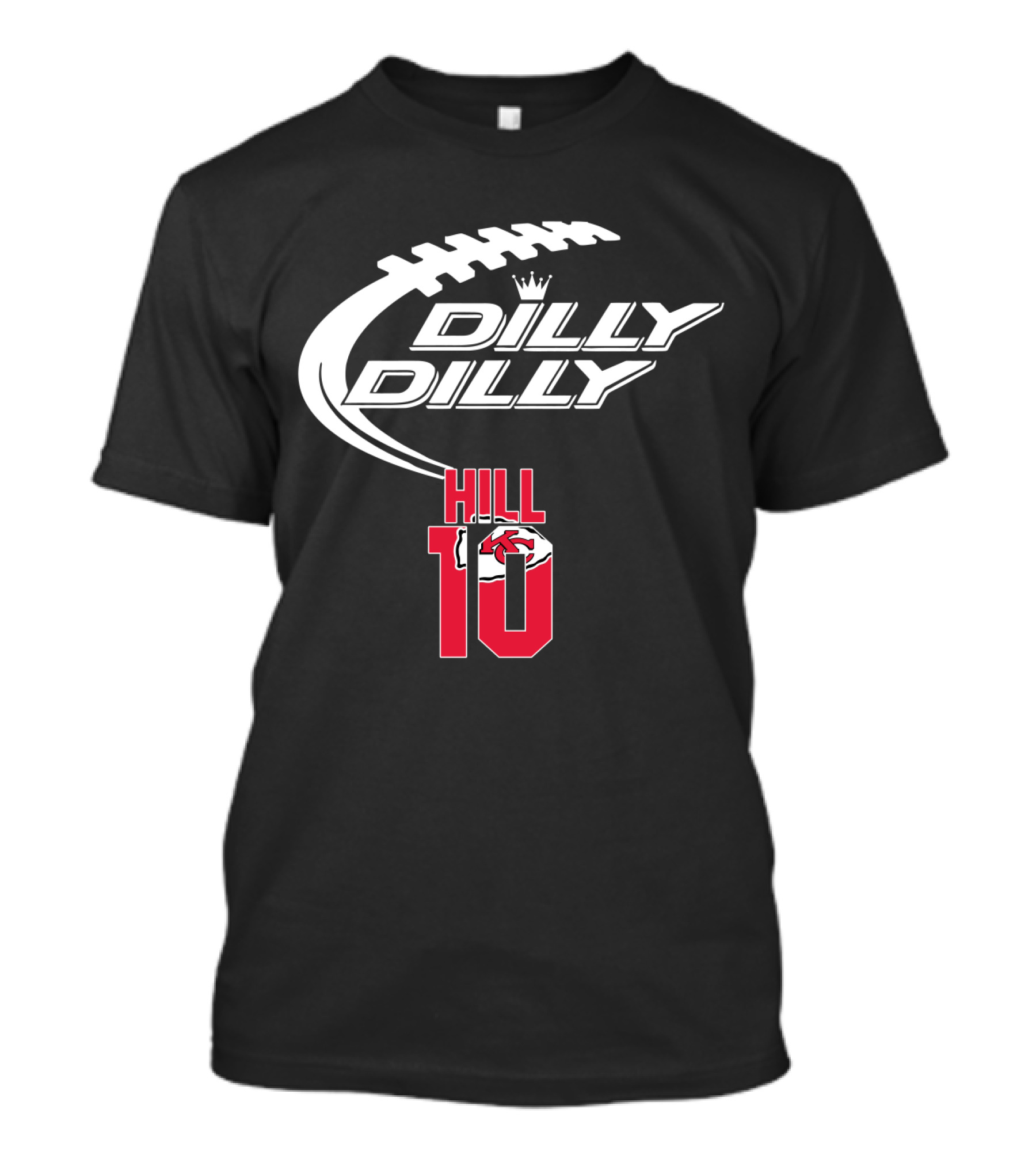 Kansas City Chiefs Tyreek Hill 10 Dilly Dilly Football T-Shirt