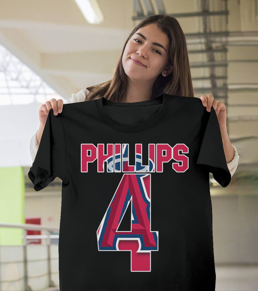 Phillips 4 Los Angeles Angels Baseball Team T-Shirt