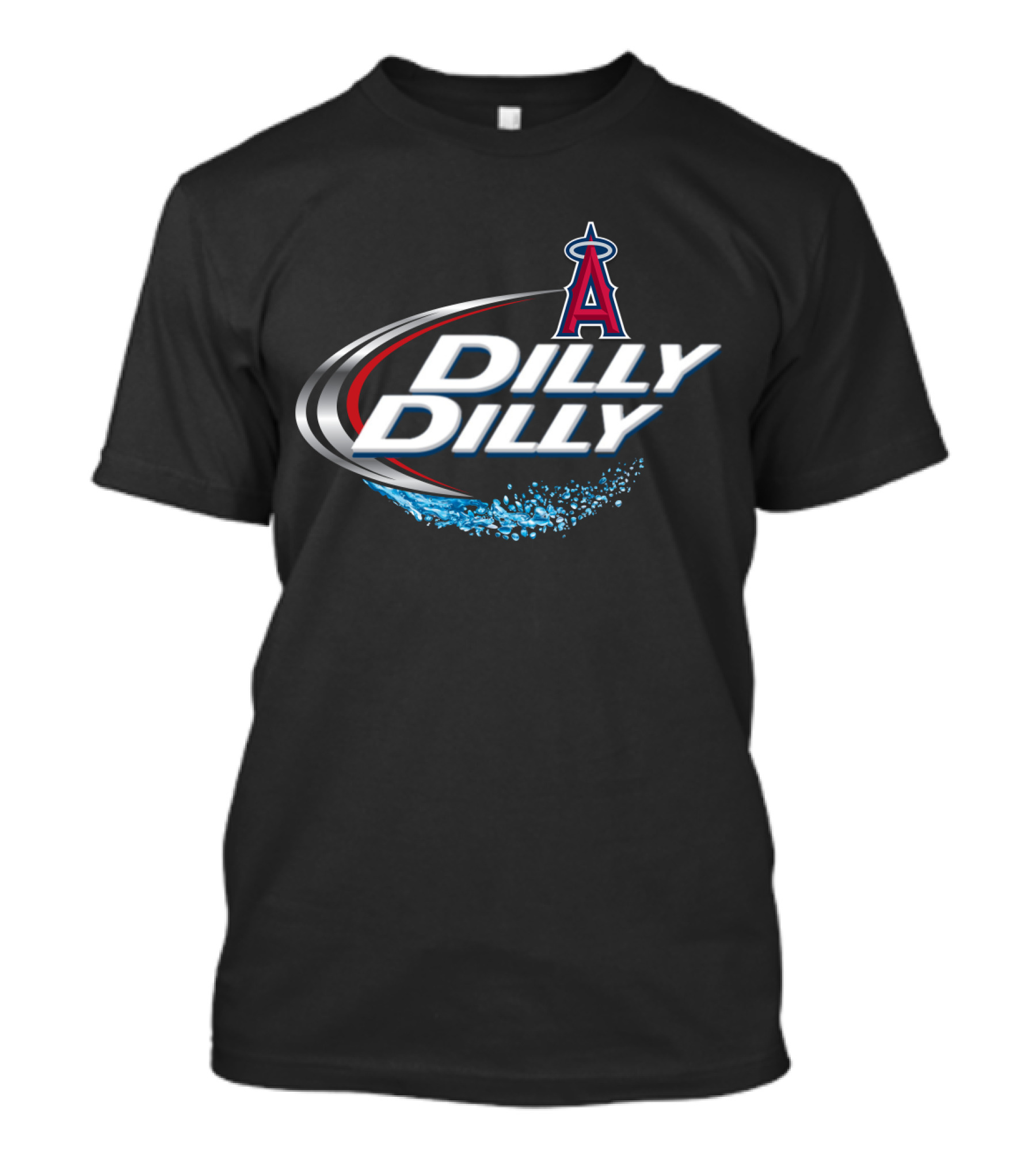 Los Angeles Angels Dilly Dilly Logo With Halo And Splash T-Shirt