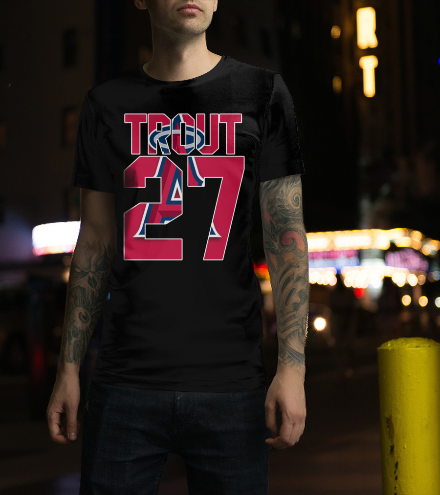 Trout 27 Los Angeles Angels T-Shirt