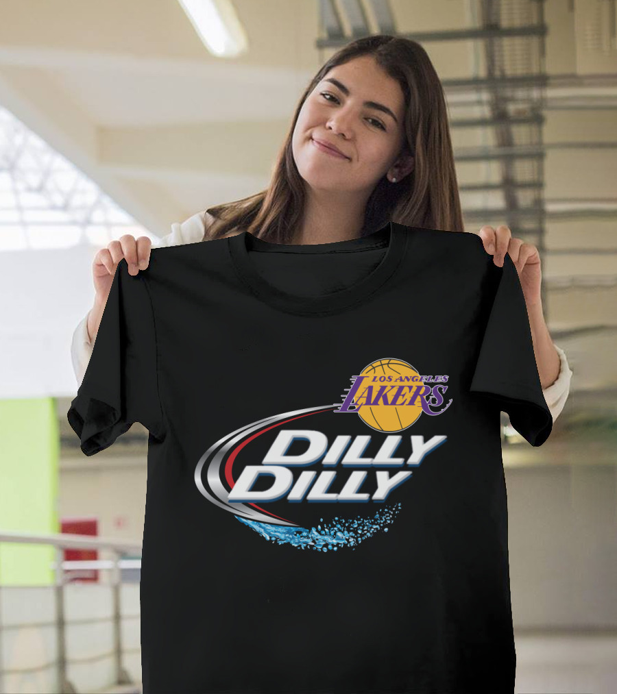Los Angeles Lakers Dilly Dilly Fan Celebration Basketball T-Shirt