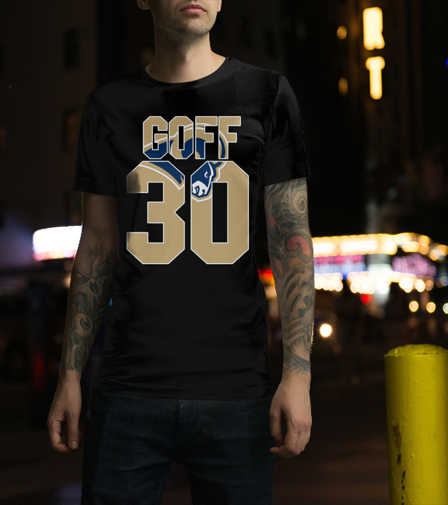 Goff 30 Los Angeles Rams Jersey With Team T-Shirt