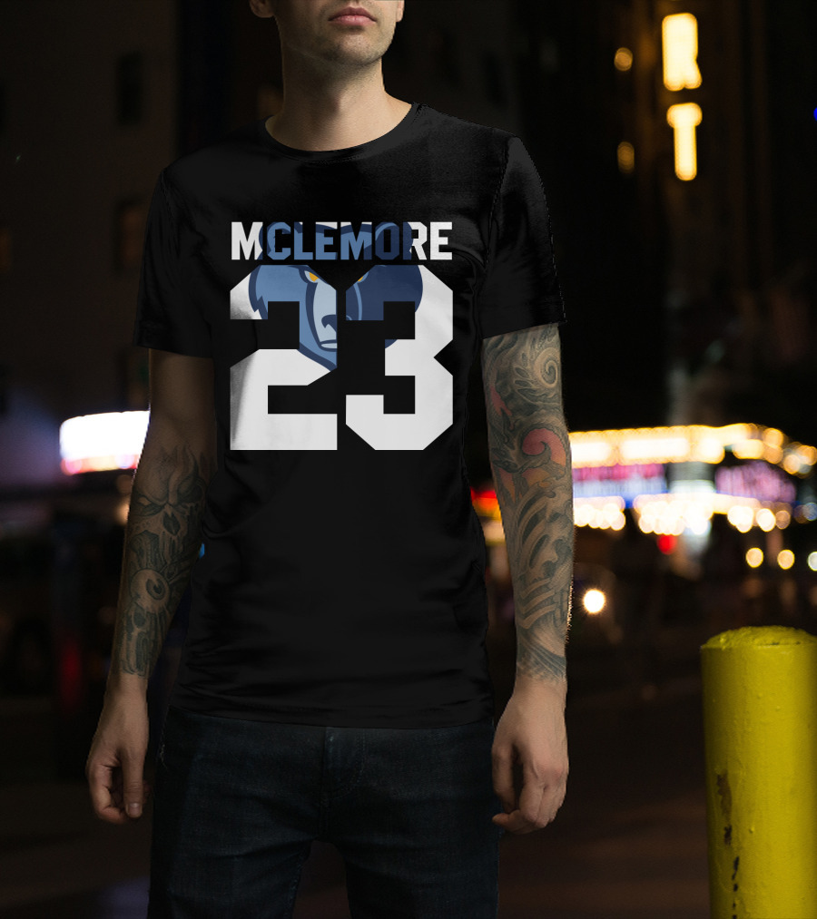 Memphis Grizzlies Ben Mclemore 23 Number T-Shirt