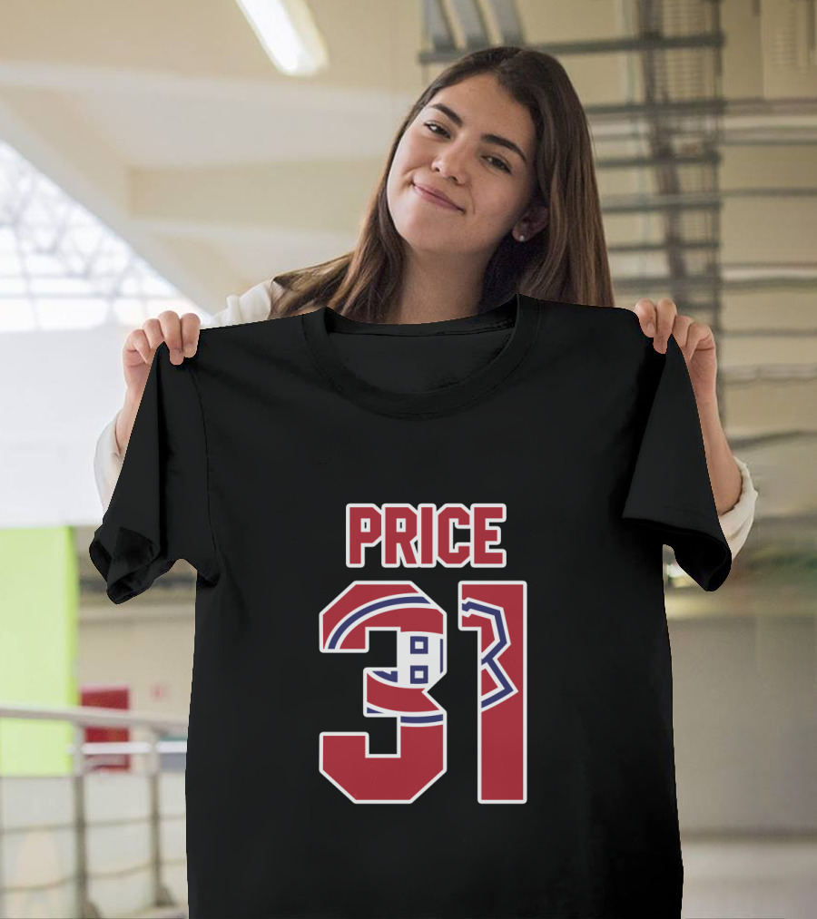 Price 31 Montreal Canadiens Carey Price NHL Hockey Player Jersey T-Shirt